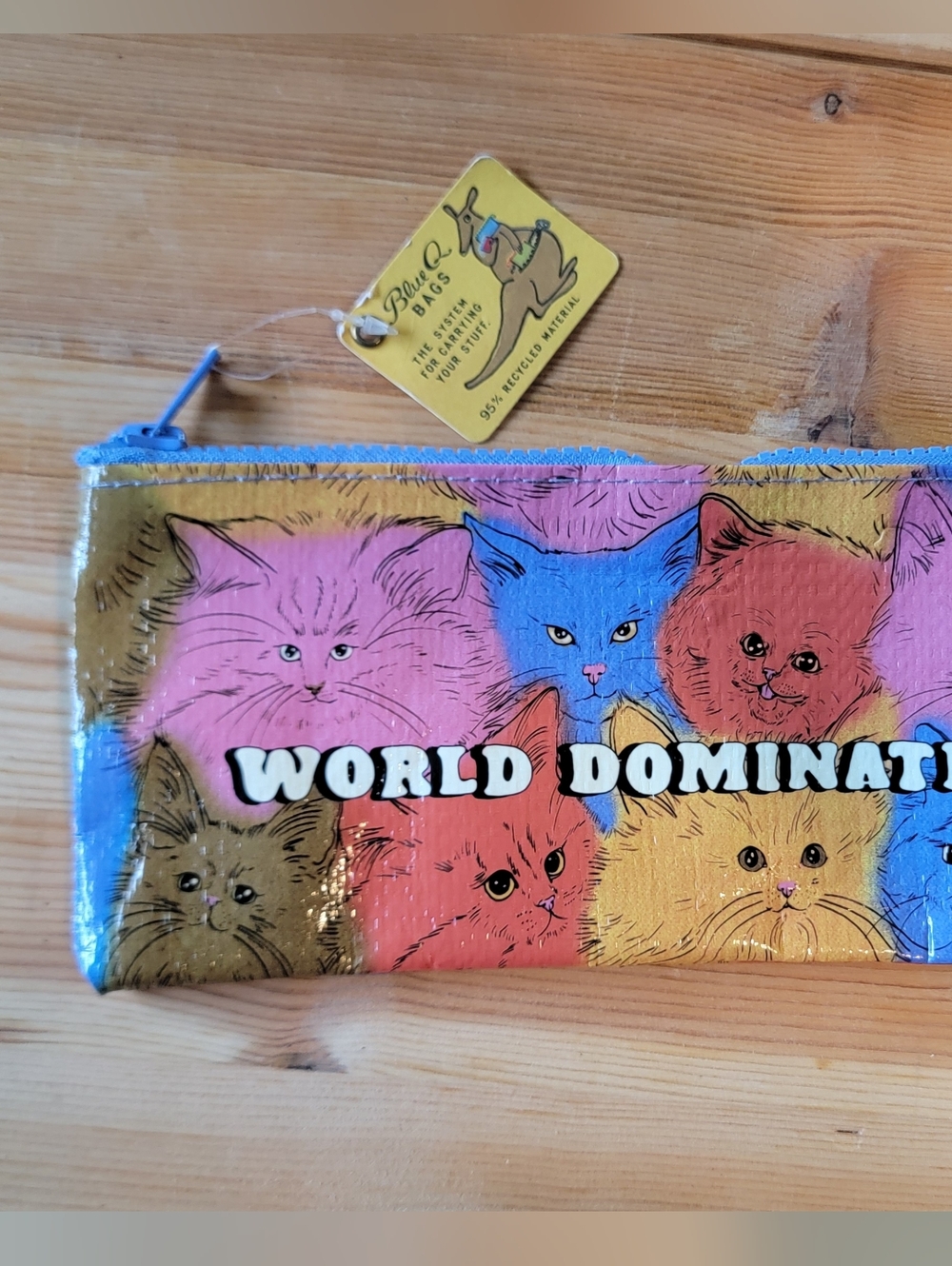 World Domination Cat Zip Pouch
